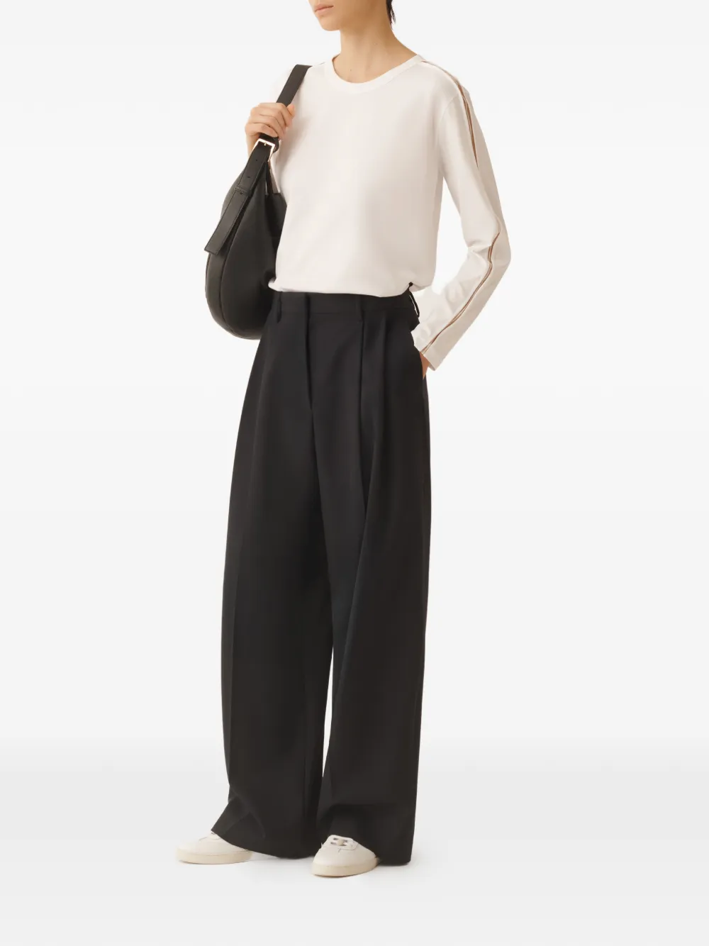 Fabiana Filippi Top met lange mouwen Wit