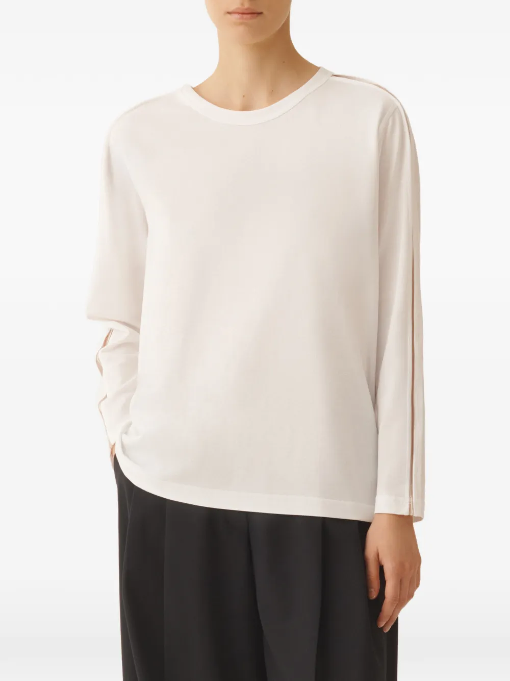 Fabiana Filippi Top met lange mouwen Wit