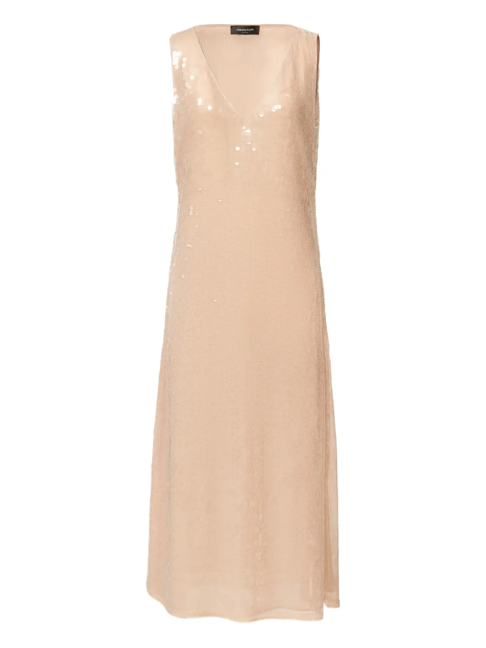 Fabiana Filippi sequin V-neck dress - Toni neutri