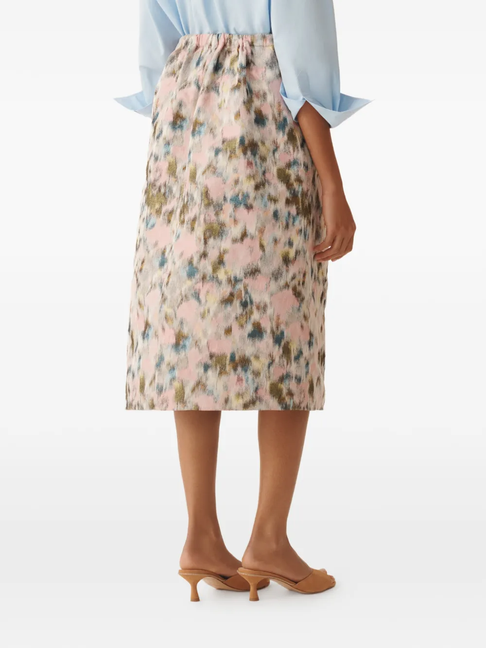 Fabiana Filippi Rok met bloemenprint Roze