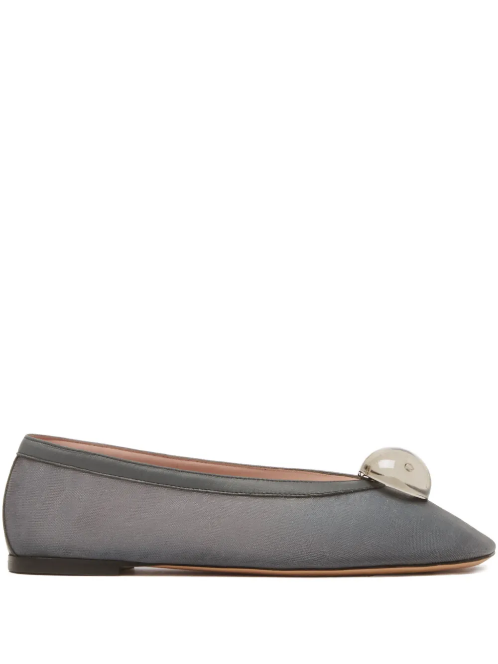 Fabiana Filippi cabochon ballet flats - Grigio