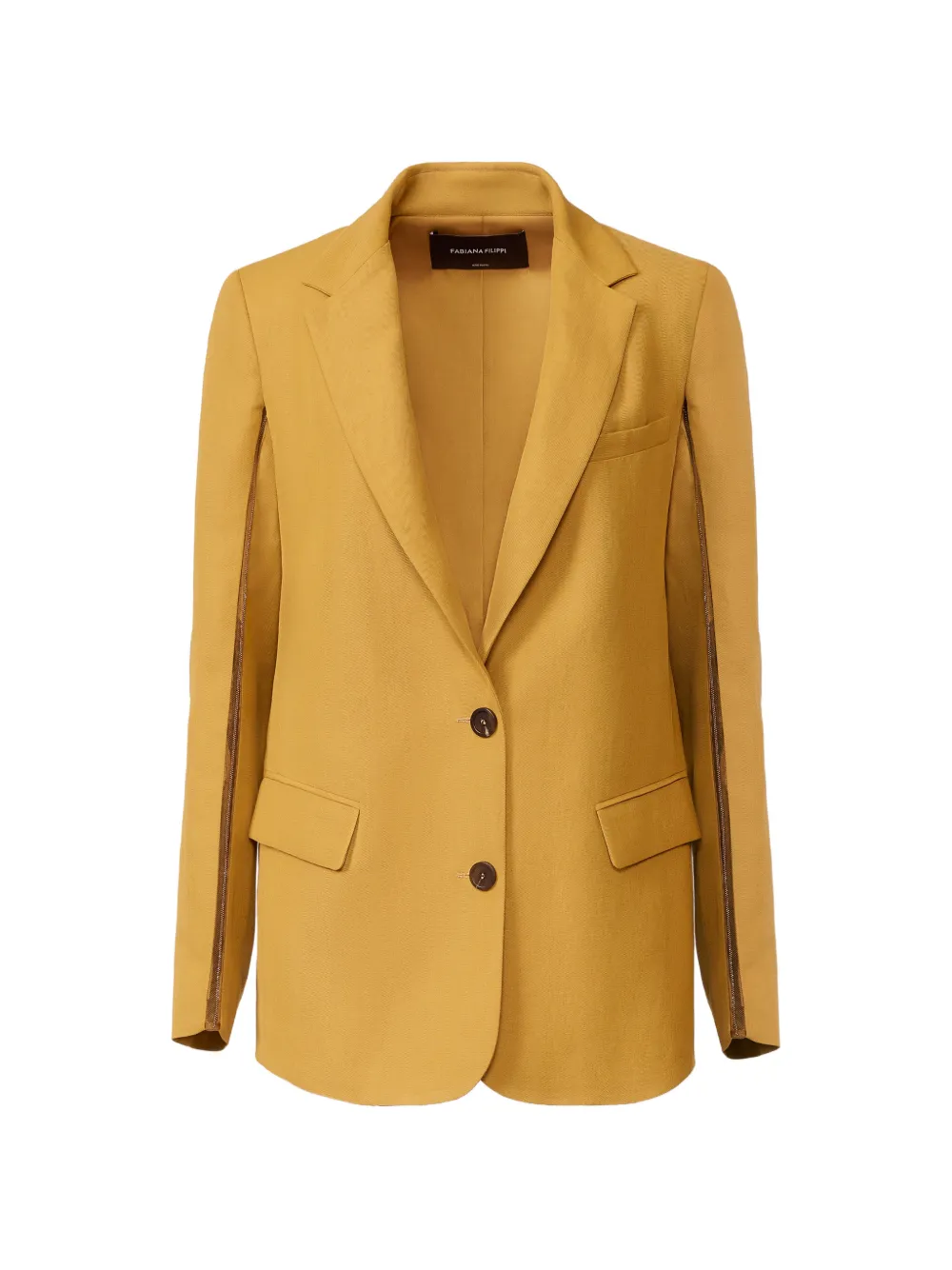 Fabiana Filippi Blazer mit Reißverschluss - Gelb
