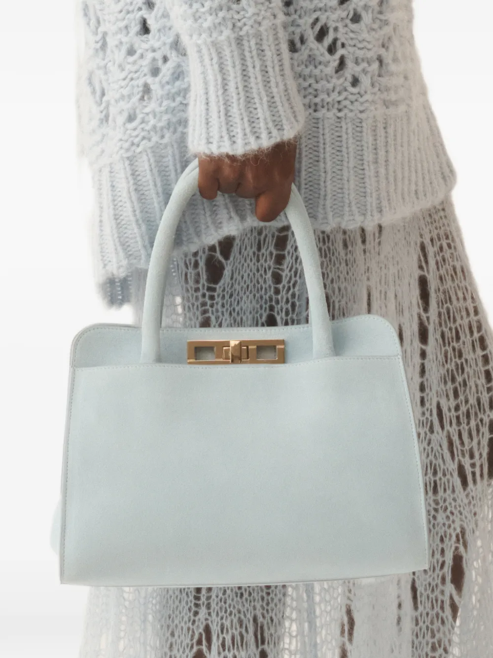  Fabiana Filippi Rectangular-shape Tote Bag - Blue 