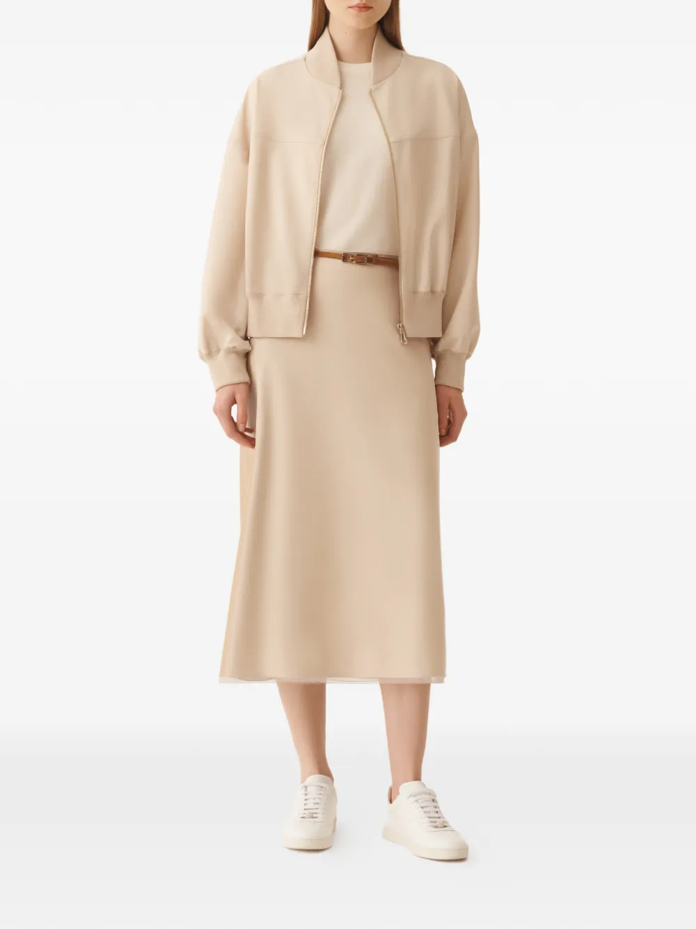  Fabiana Filippi Zip Jacket - Neutrals 