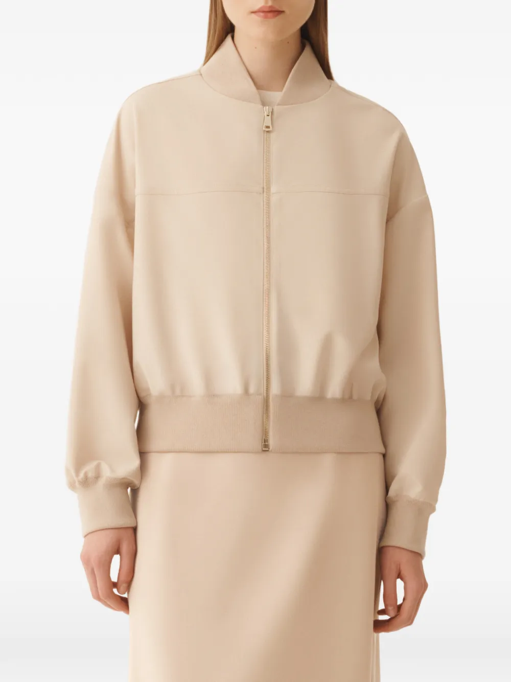  Fabiana Filippi Zip Jacket - Neutrals 