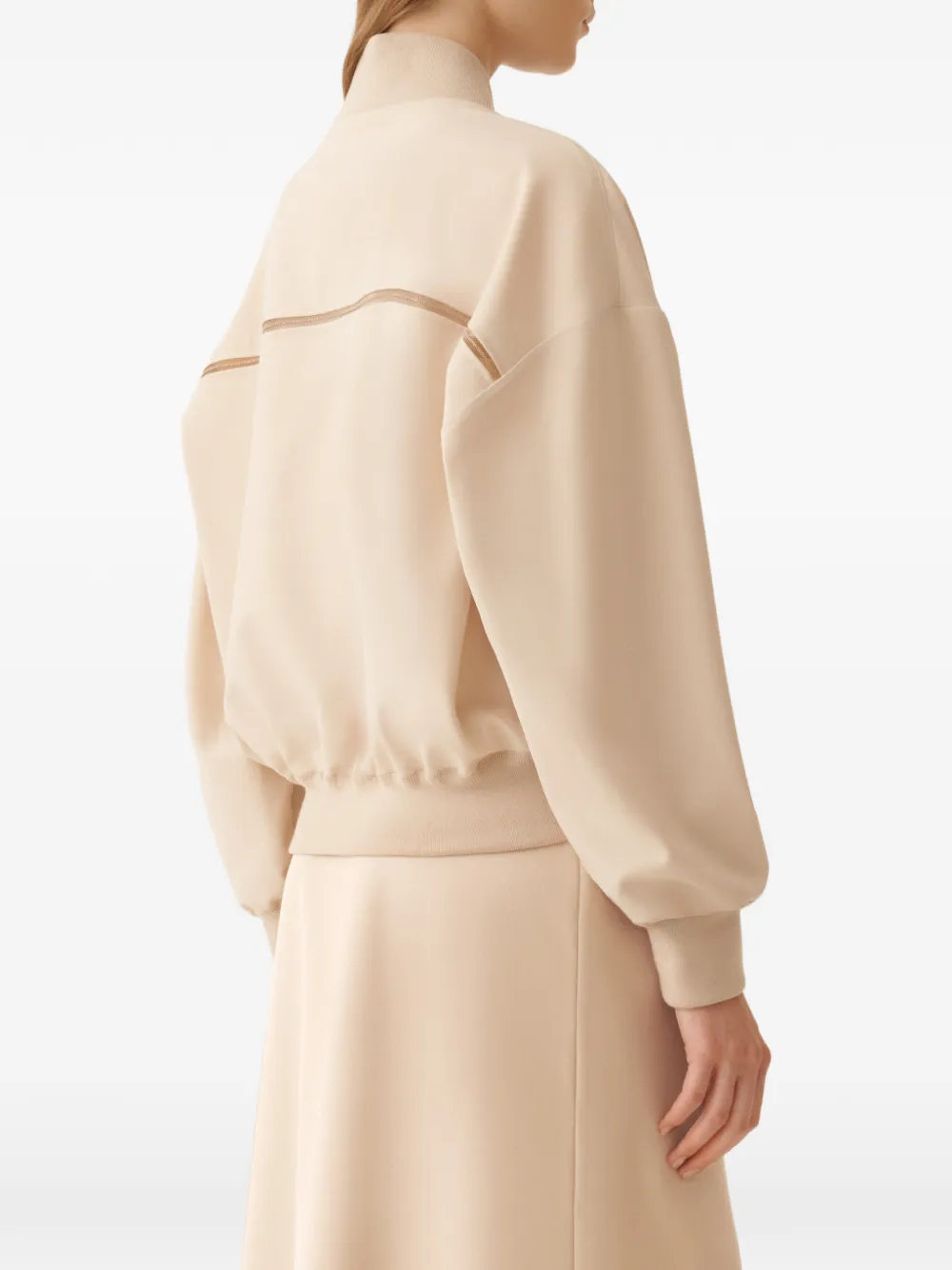 Fabiana Filippi Jack met rits Beige