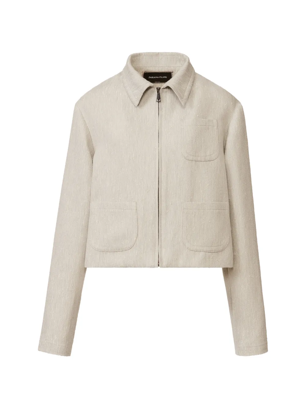 Fabiana Filippi Pocket zip jacket - Grigio