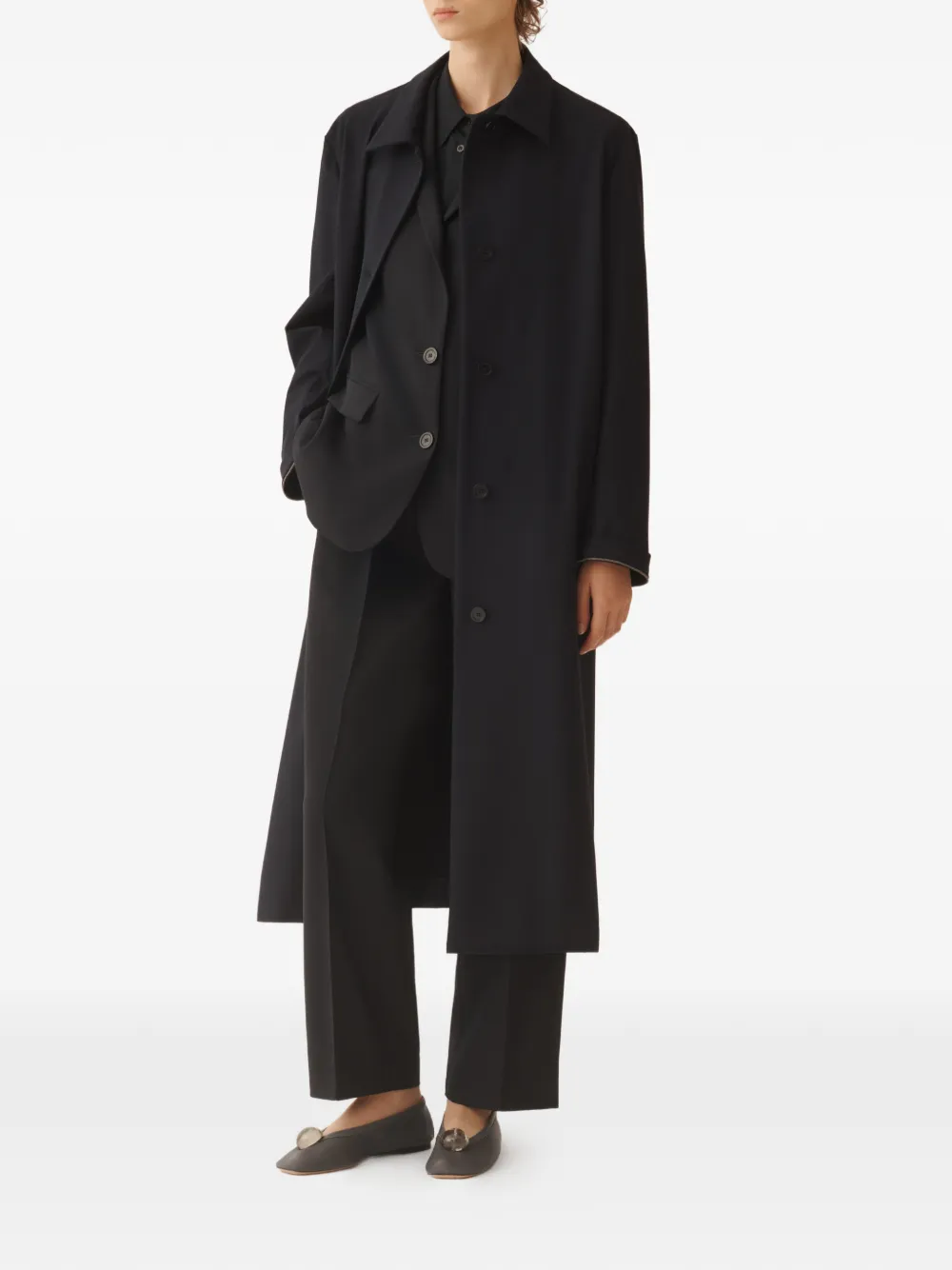 Fabiana Filippi buttoned long-sleeved shirt - Blauw