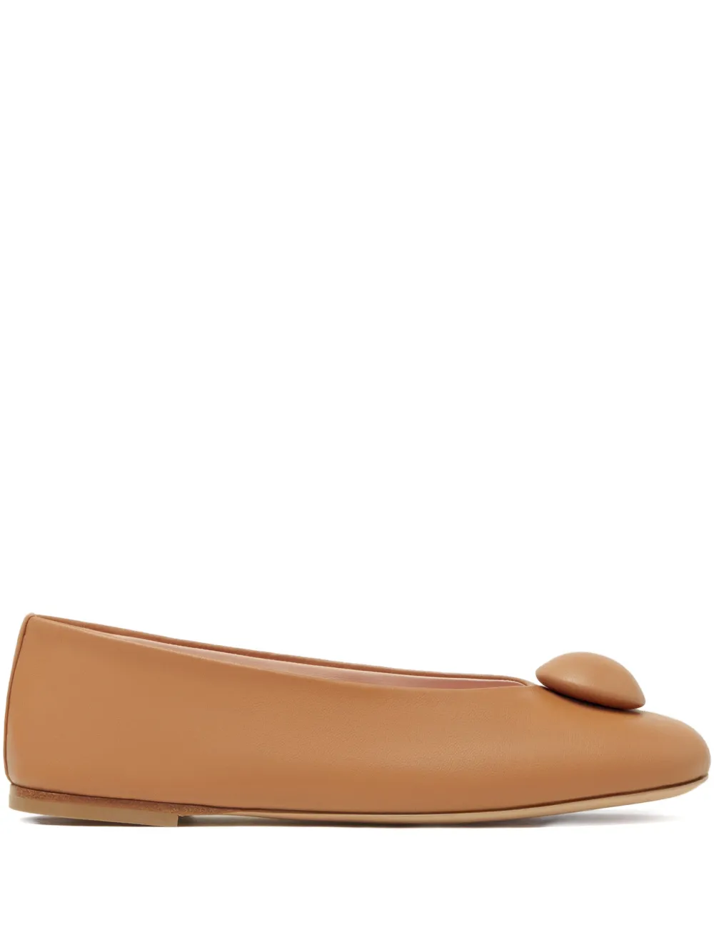 Fabiana Filippi appliqué ballet flats - Marrone