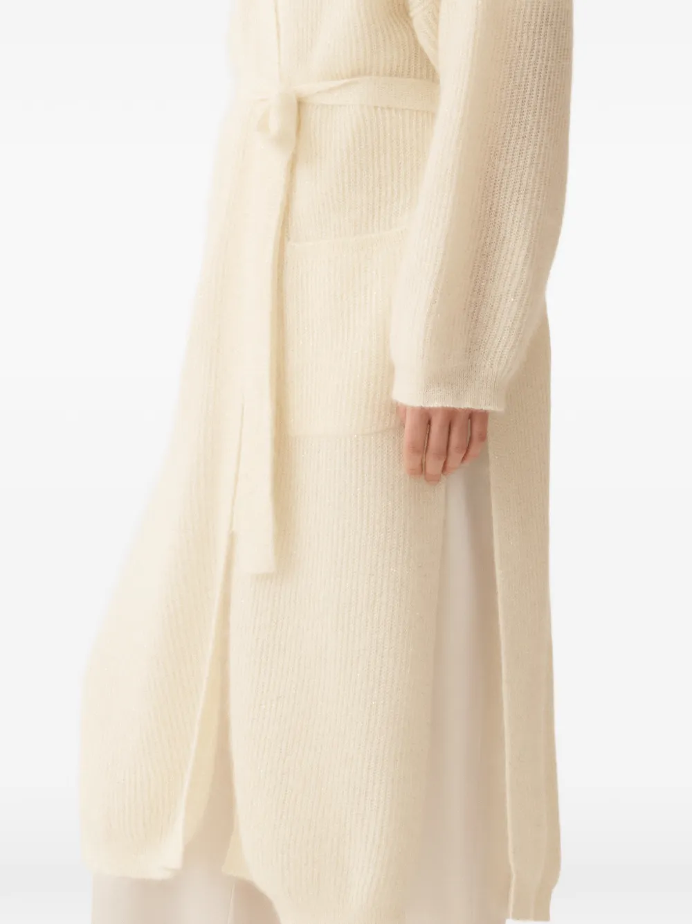 Fabiana Filippi Vest met ceintuur Beige