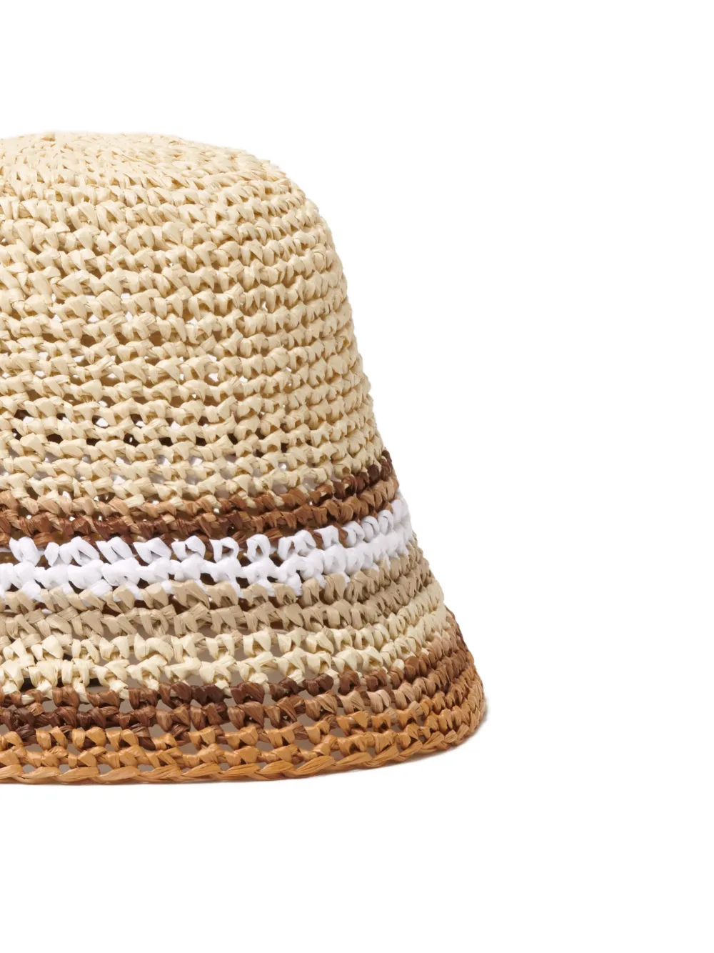Fabiana Filippi Gestreepte vissershoed Beige