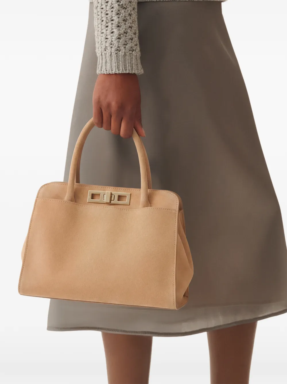 Fabiana Filippi Tas met handvat Beige