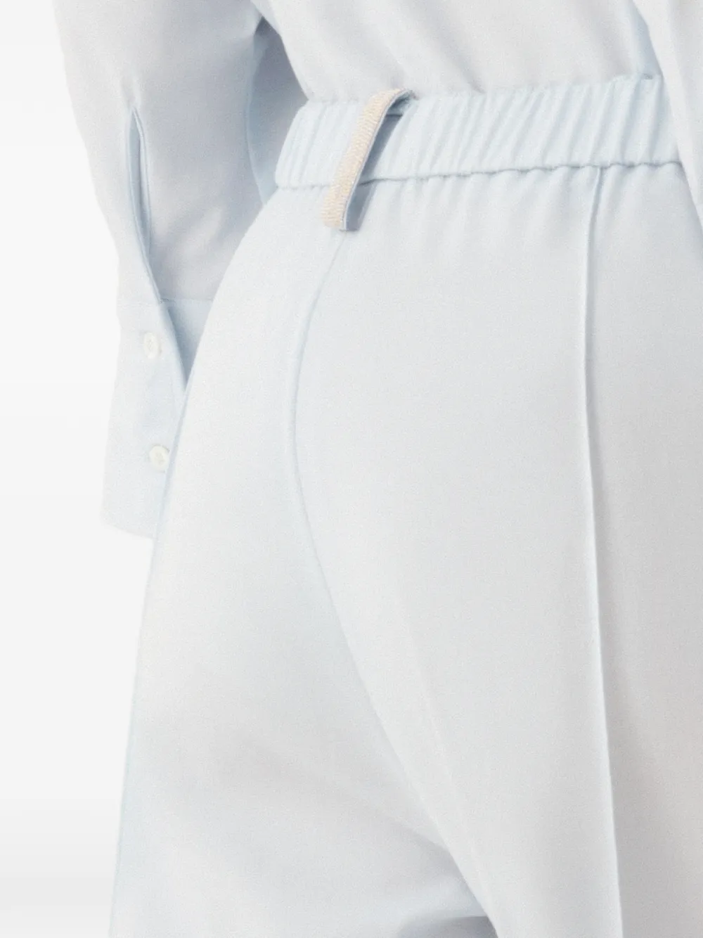 Fabiana Filippi Broek met elastische taille Blauw