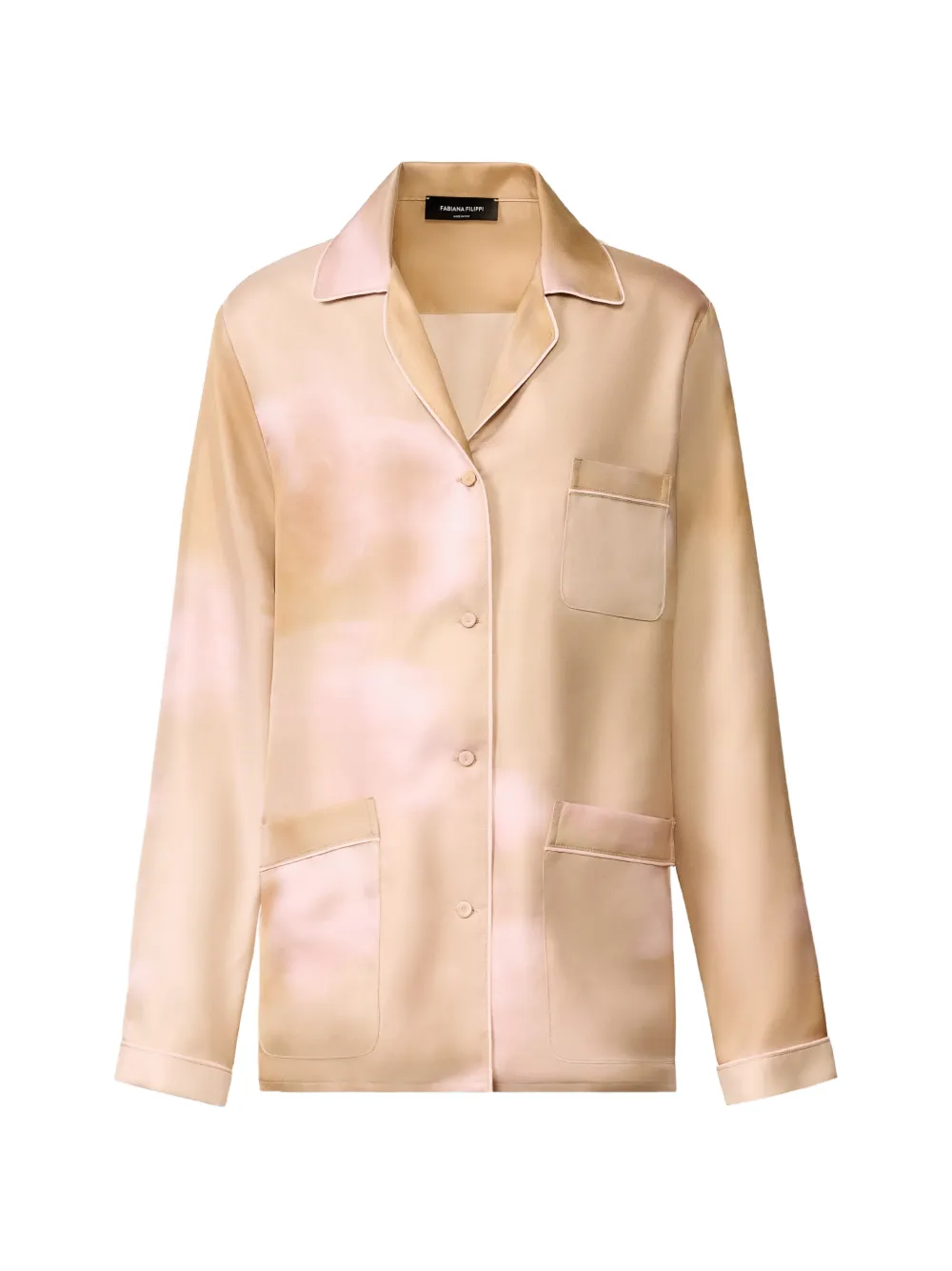 Fabiana Filippi pocket tie-dye top - Neutrals