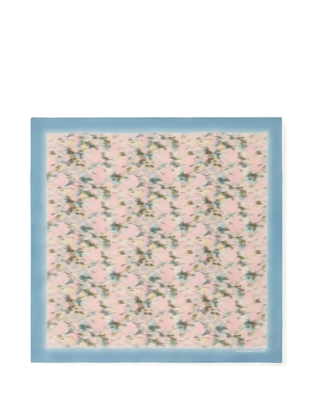 Fabiana Filippi floral trim scarf - Blu