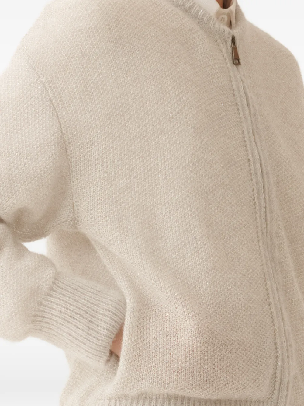 Fabiana Filippi Bomberjack met rits Beige