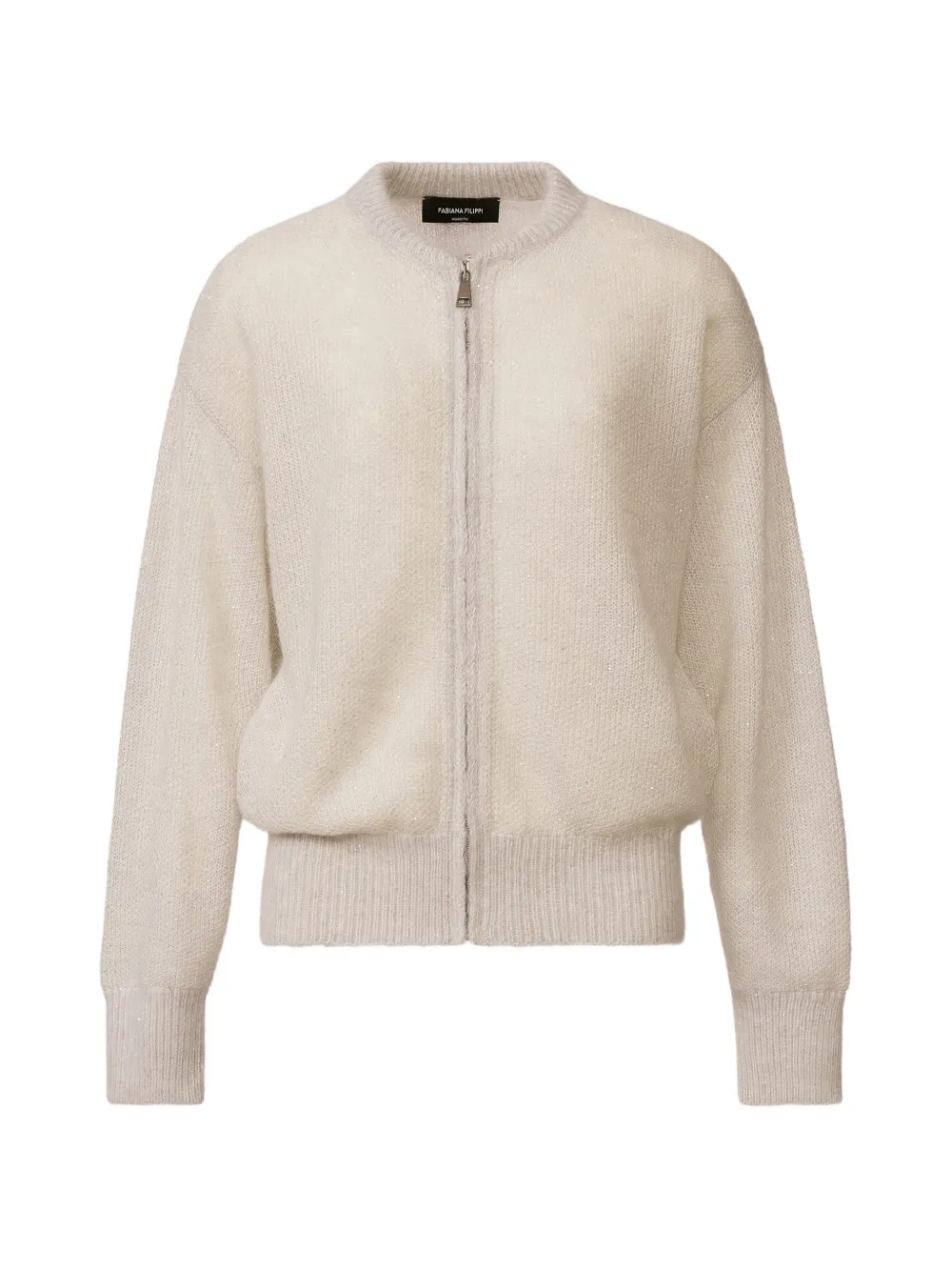 Fabiana Filippi zip-up bomber jacket - Nude