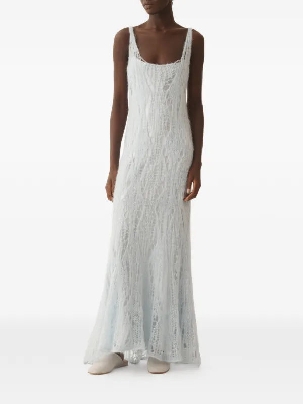 openwork floor length dress Self-portrait