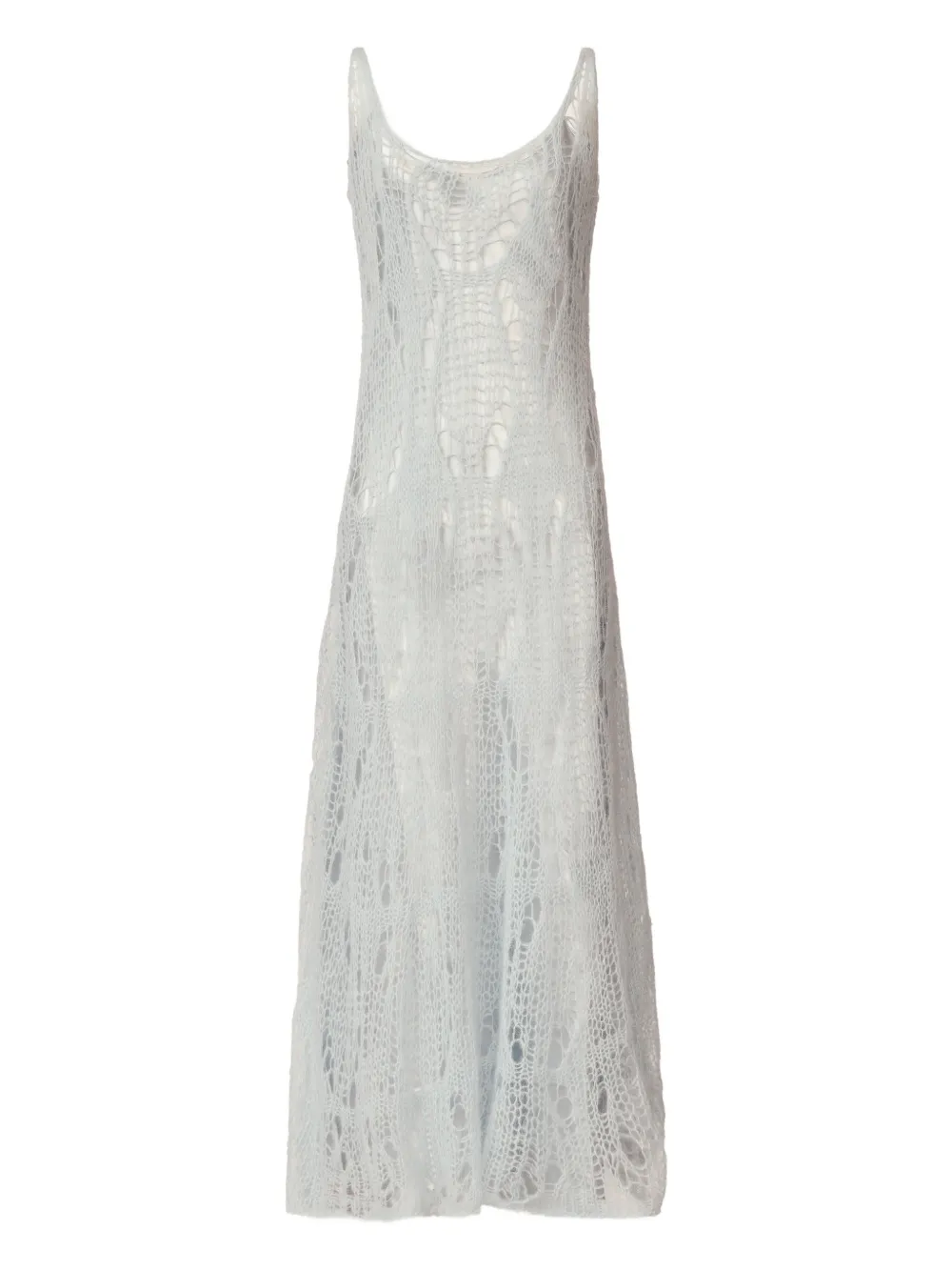 Fabiana Filippi openwork knit maxi dress - Blu