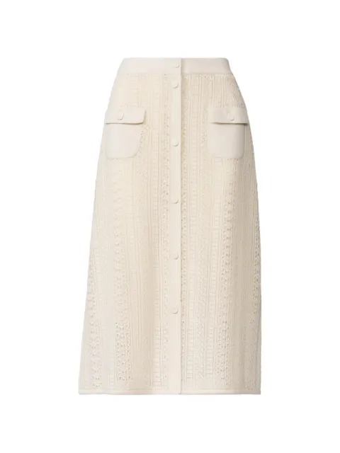 Fabiana Filippi button patch-pocket skirt