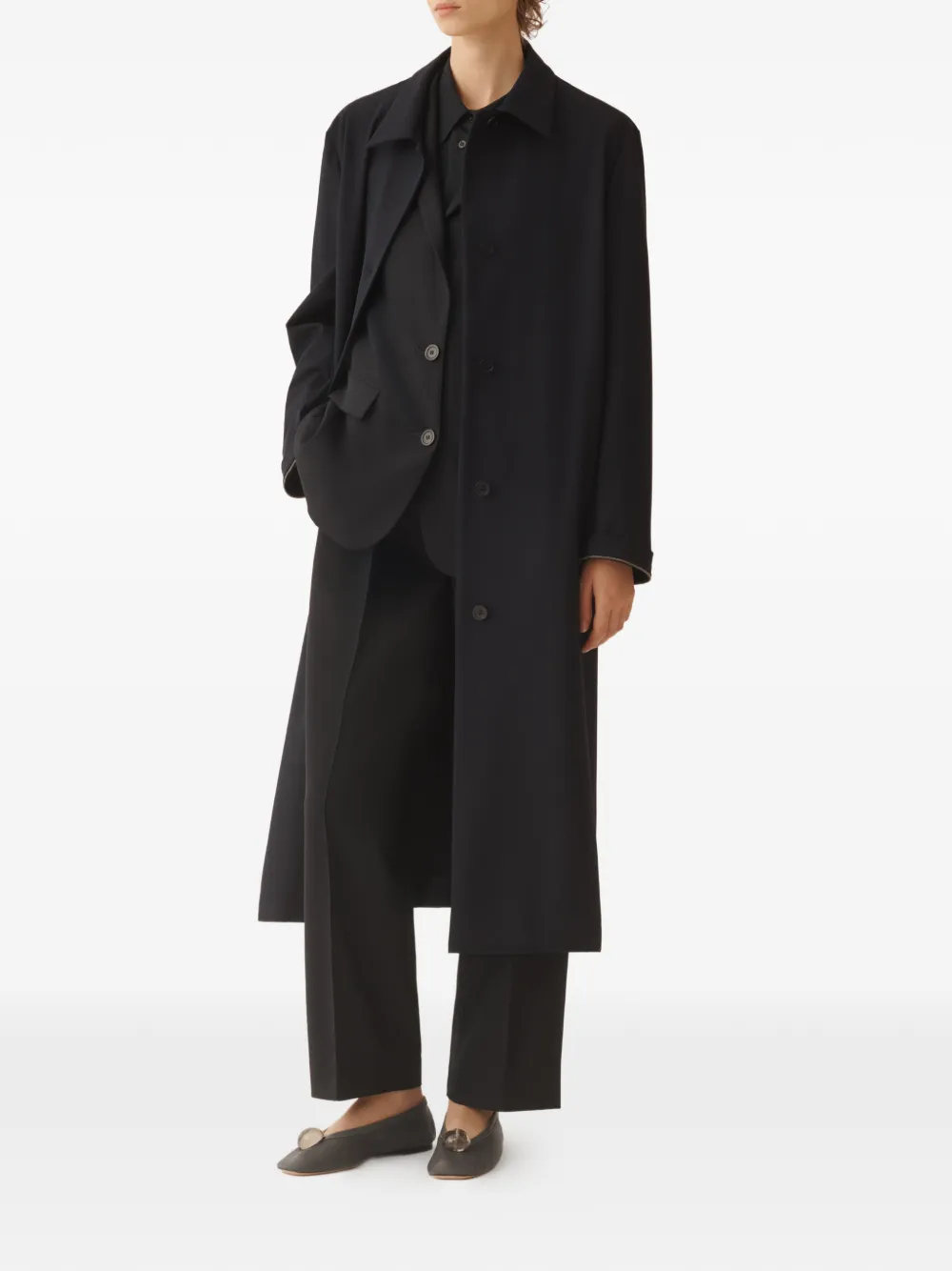 Fabiana Filippi Blazer met gekerfde revers Blauw