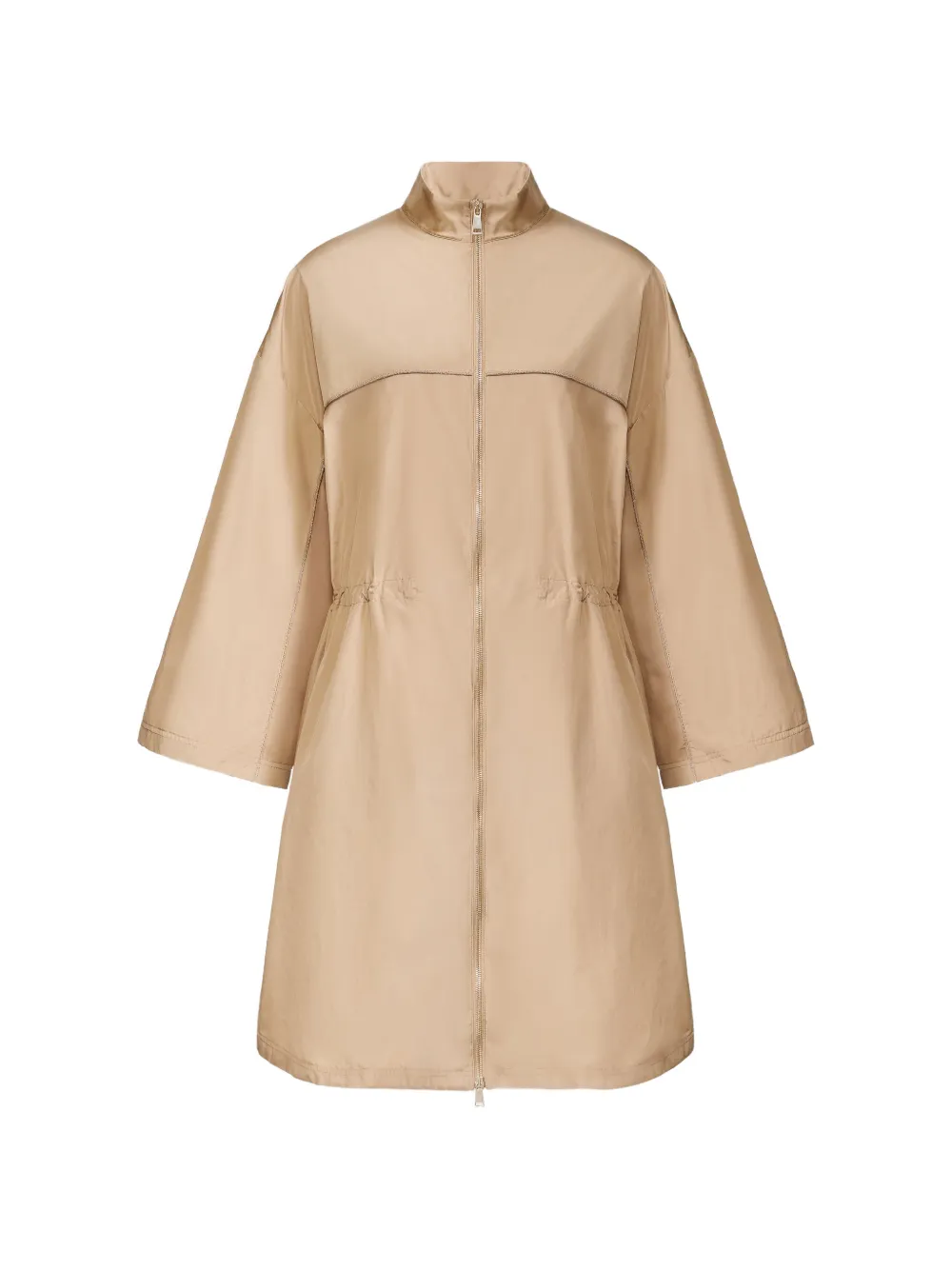 Fabiana Filippi zip flared coat - Neutrals