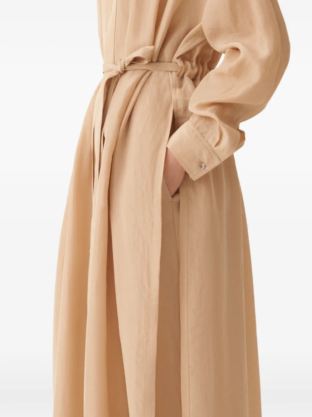 Fabiana Filippi Jas met ceintuur Beige