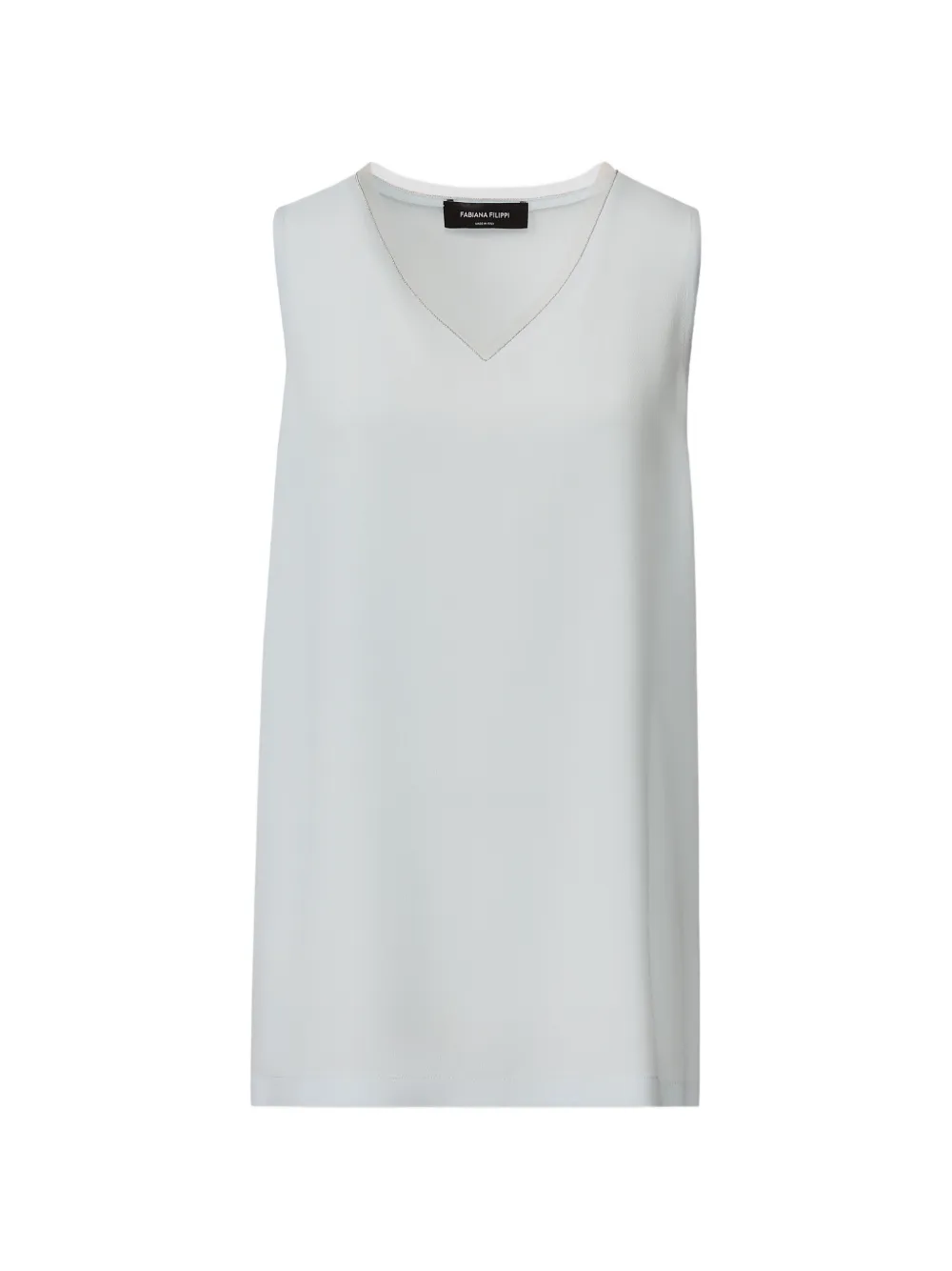 Fabiana Filippi crepe de Chine tank top - Blau