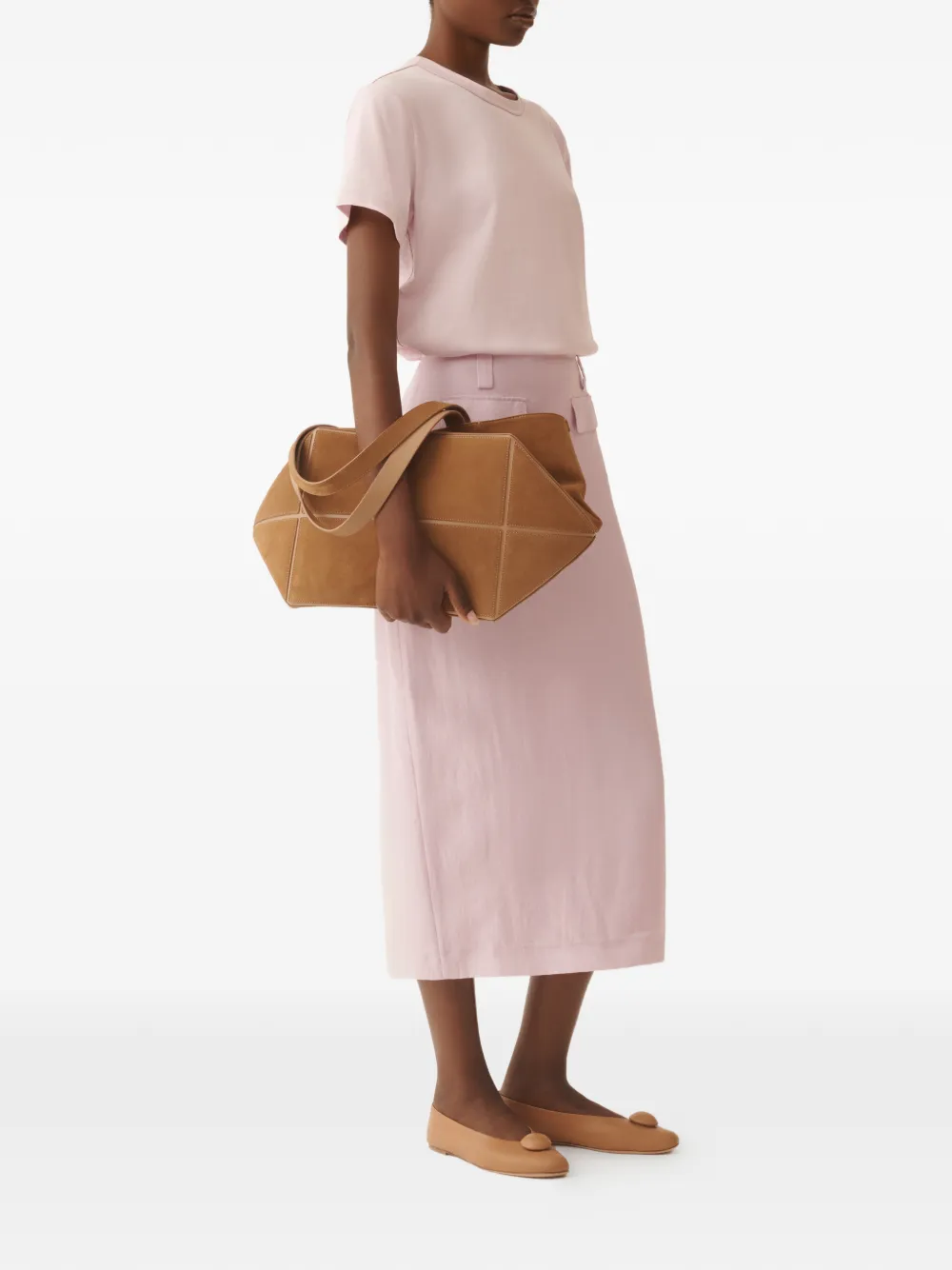 Fabiana Filippi T-shirt met ronde hals Roze