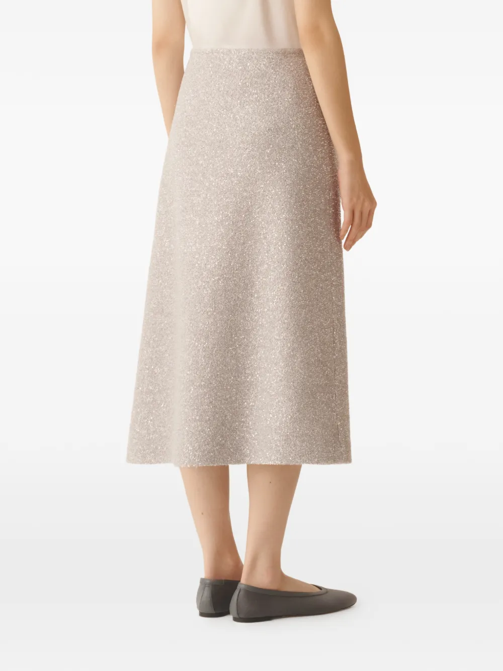 Fabiana Filippi A-lijn midi-rok Beige