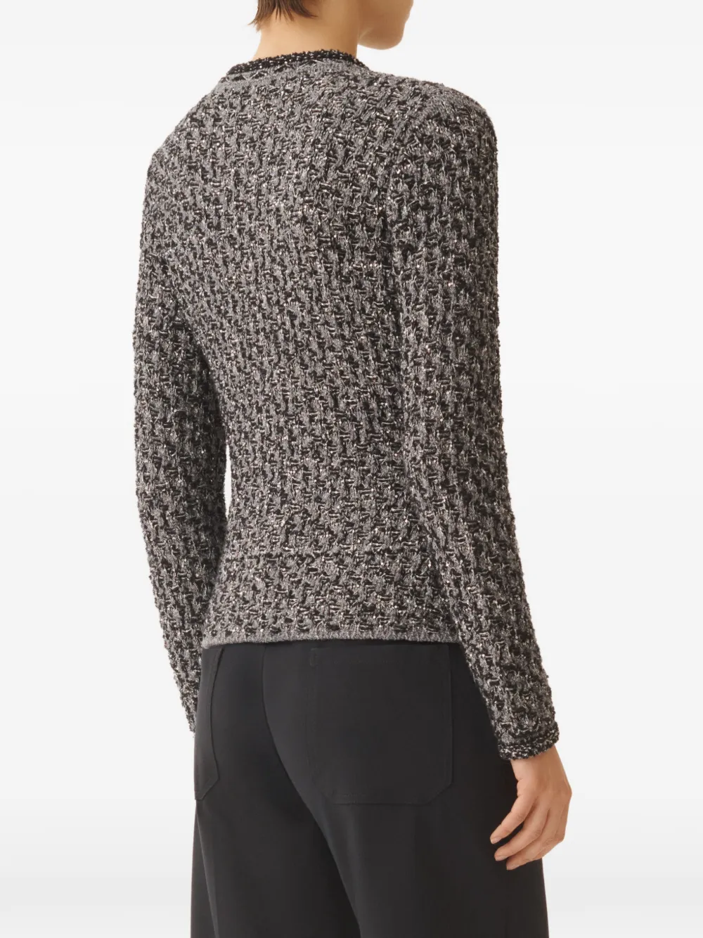 Fabiana Filippi Tweed jack met pailletten Blauw