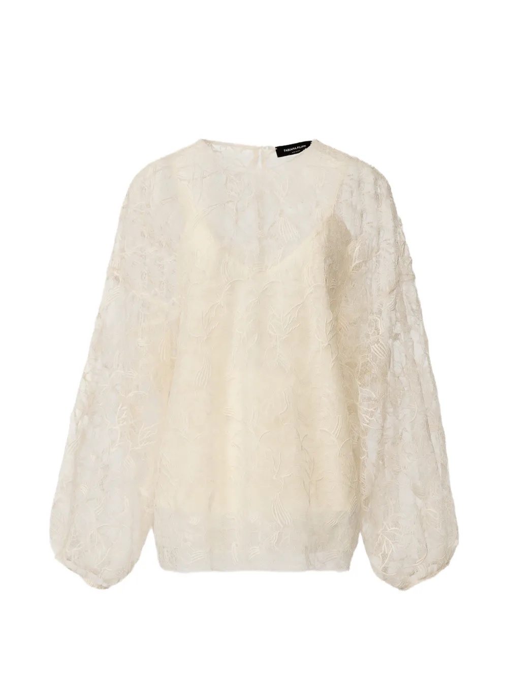 Fabiana Filippi Lace Blouse In Neutral