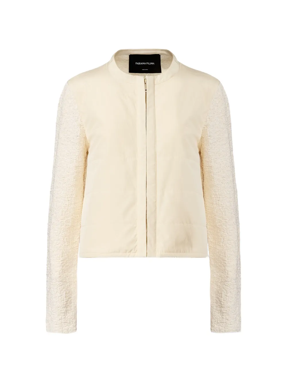 Fabiana Filippi quilted texture jacket - Toni neutri