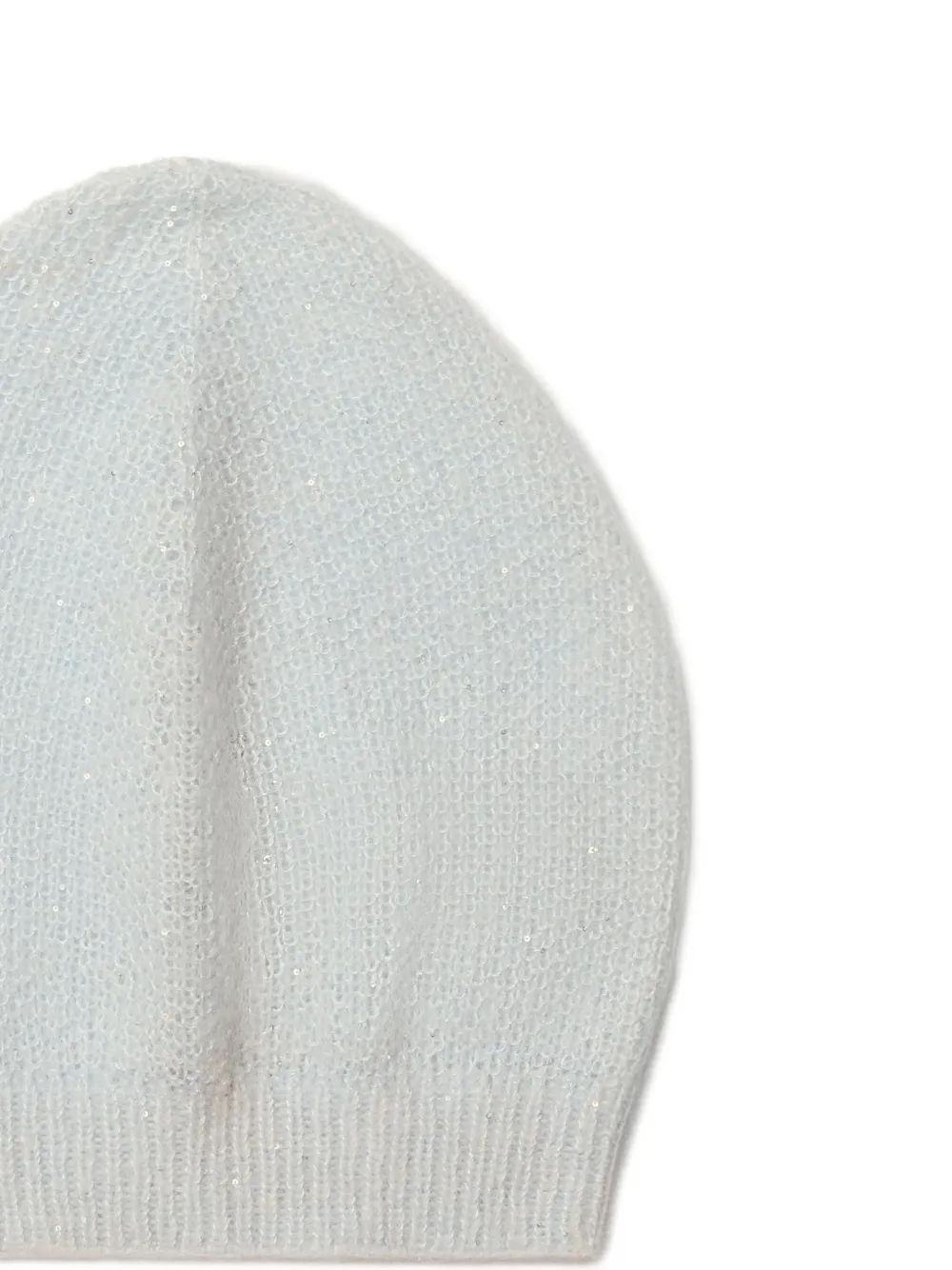 Fabiana Filippi ribbed beanie hat - Blauw