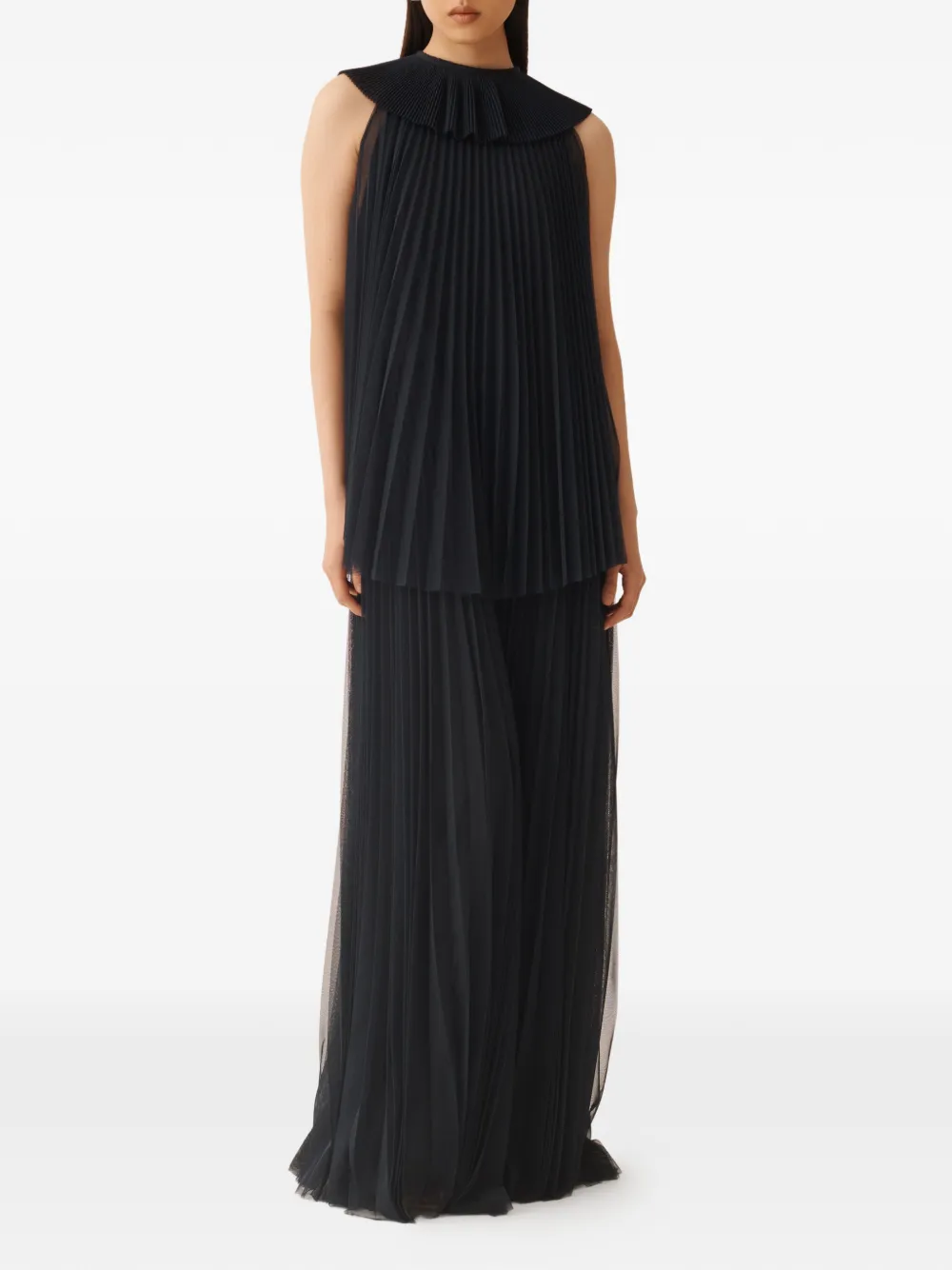 Fabiana Filippi Gelaagde jurk Blauw