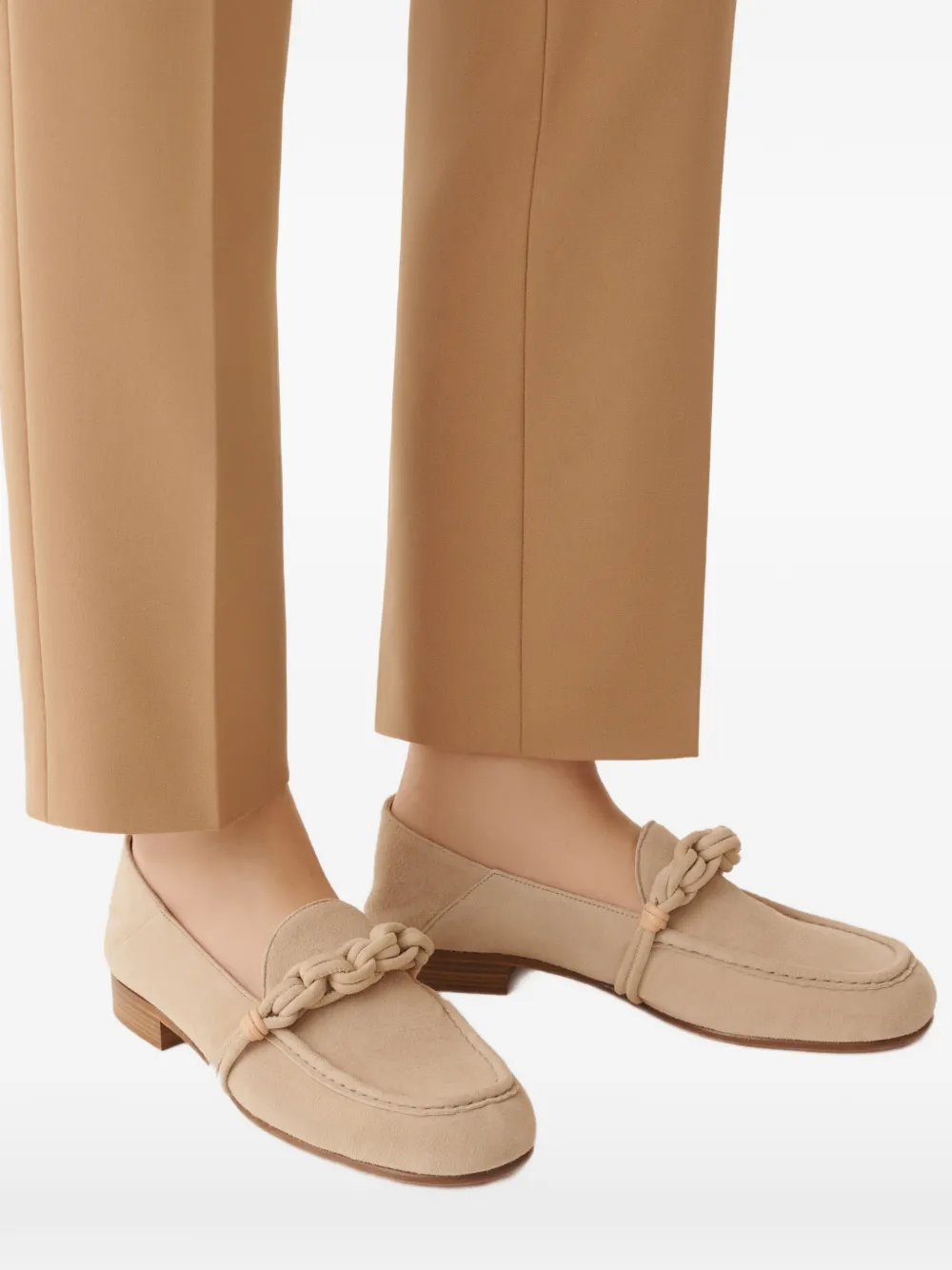 Fabiana Filippi knotted loafers Beige