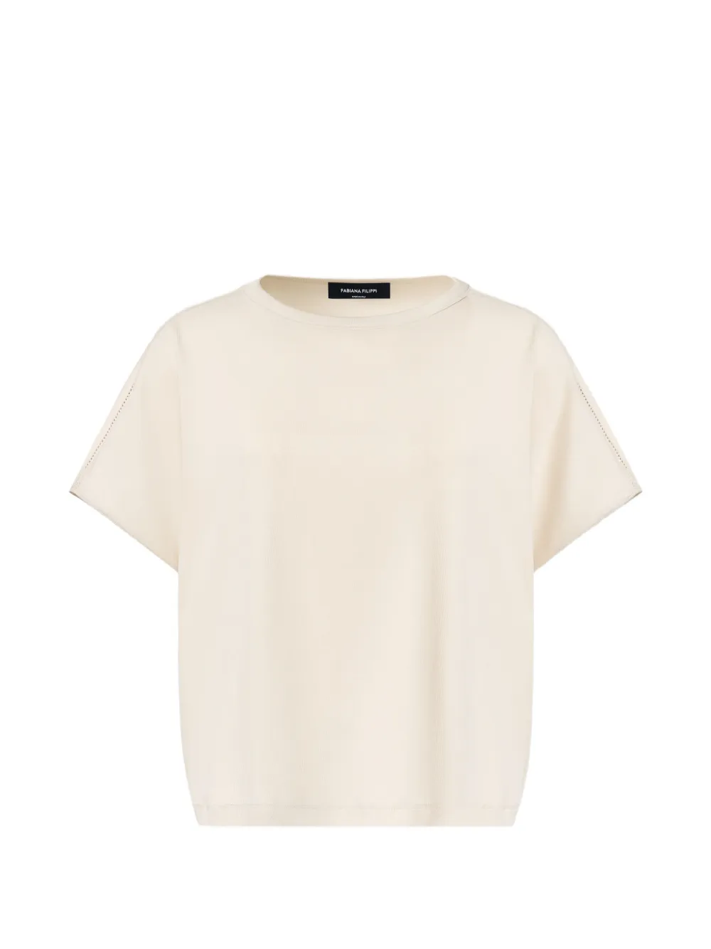 Fabiana Filippi round-neck short-sleeve T-shirt - Nude