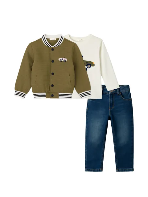 mininio button-fastening trousers set (set of three)