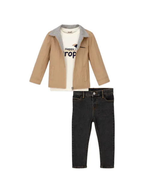 mininio button-fastening trousers set (set of three)