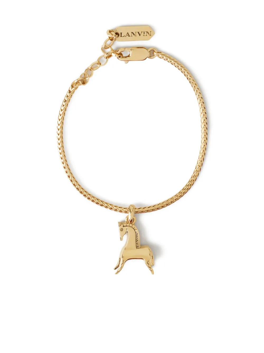 Lanvin Armband mit Pferdeanhänger - Gold