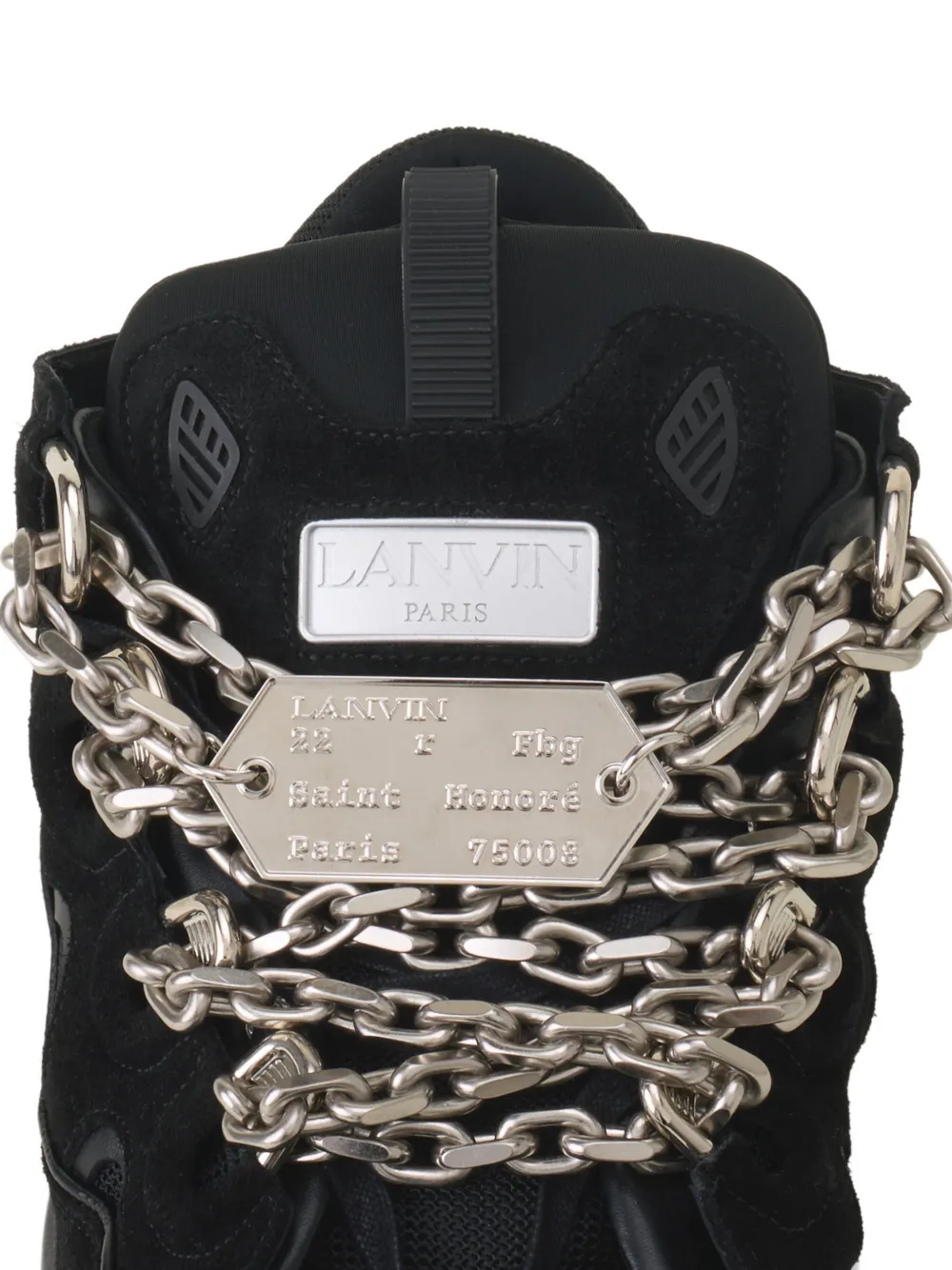 Lanvin Sneakers met kettingdetail Zwart