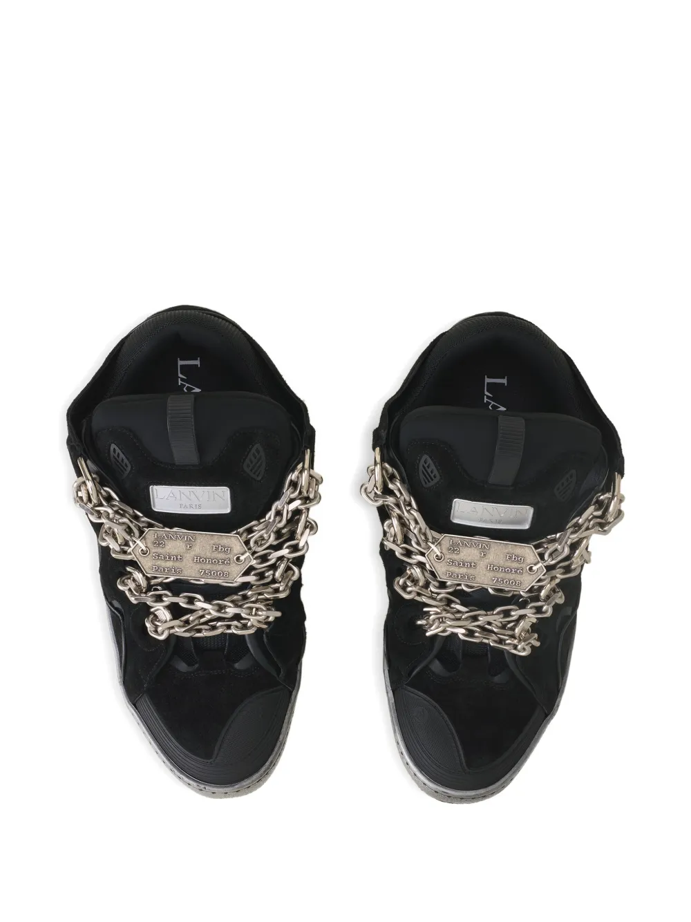 Lanvin Sneakers met kettingdetail Zwart