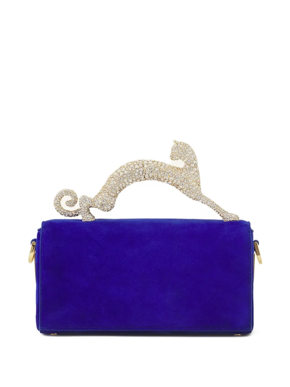  Lanvin Embellished Animal Chain Tote Bag - Blue 