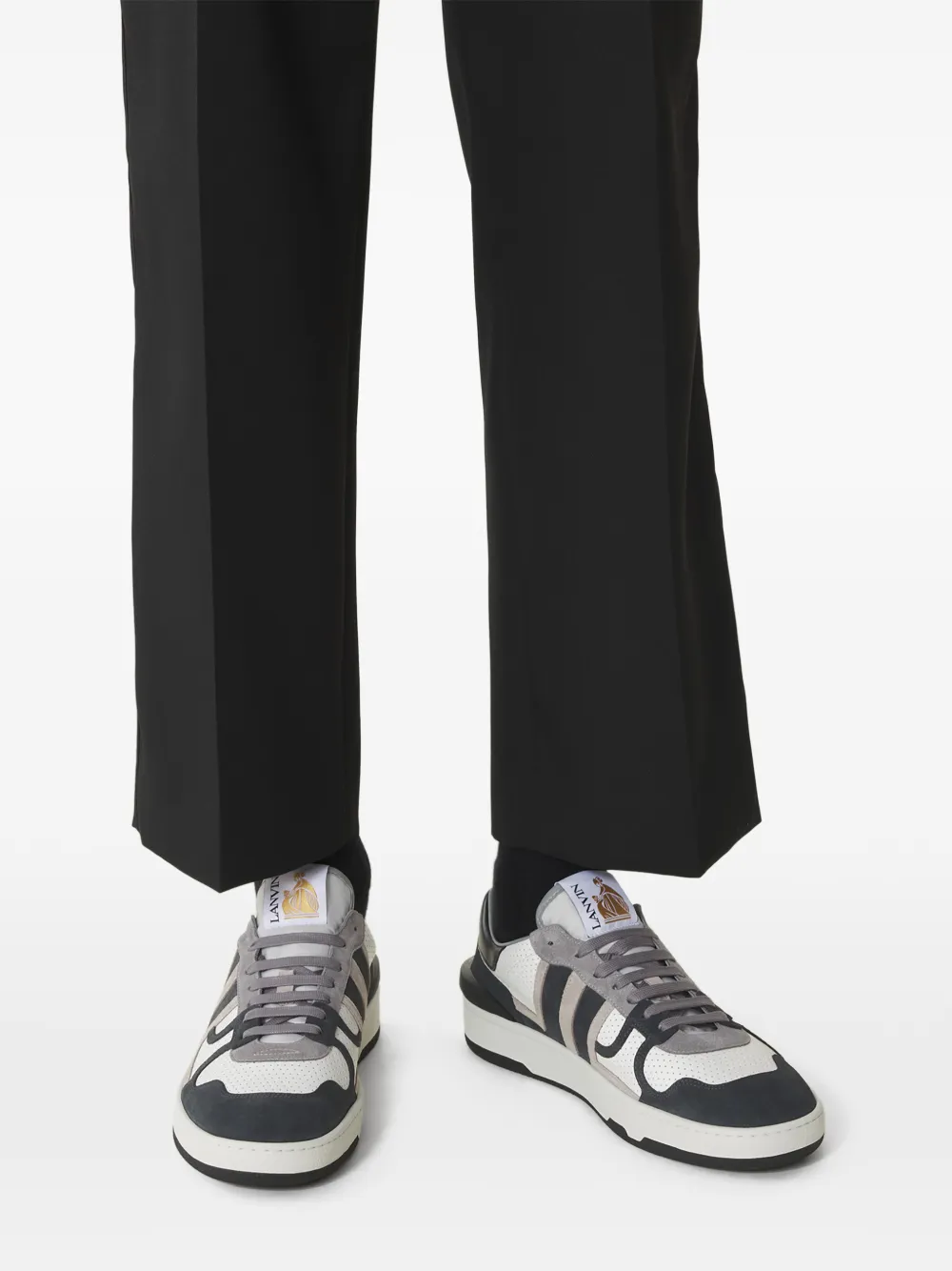 Lanvin Sneakers met geperforeerd vlak Wit