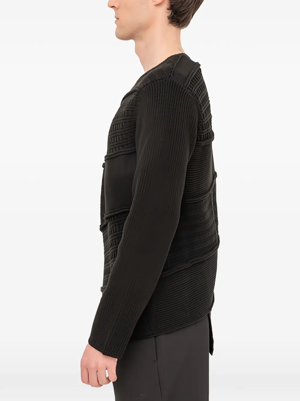 Black Comme Des Garçons Crew-neck Sweater In Black