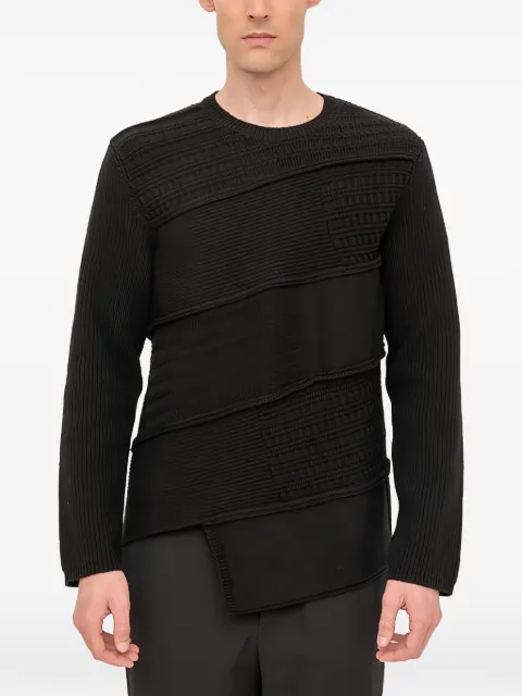 Black Comme Des Garçons crew-neck sweater