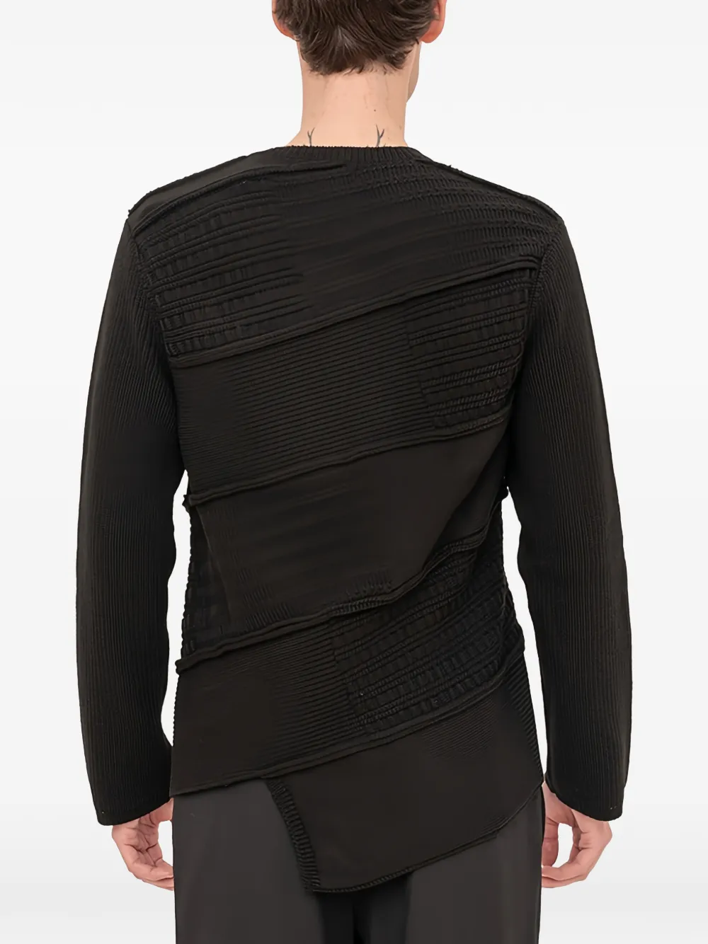 Black Comme Des Garçons Crew-neck Sweater In Black