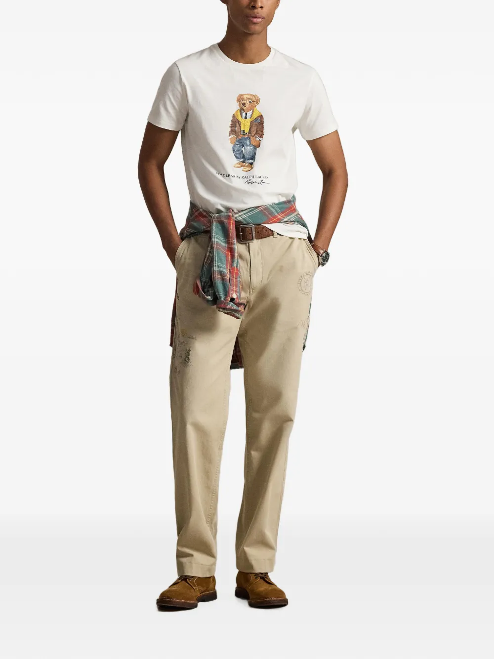 Polo Ralph Lauren T-shirt met print Wit
