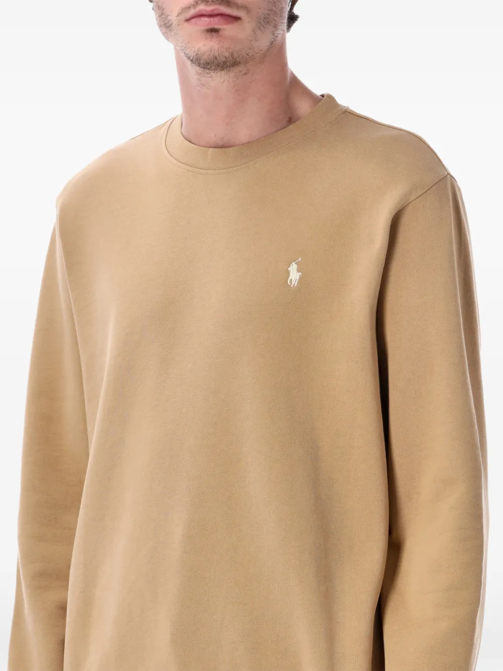 Polo Ralph Lauren Crew Neck Sweatshirt In Brown