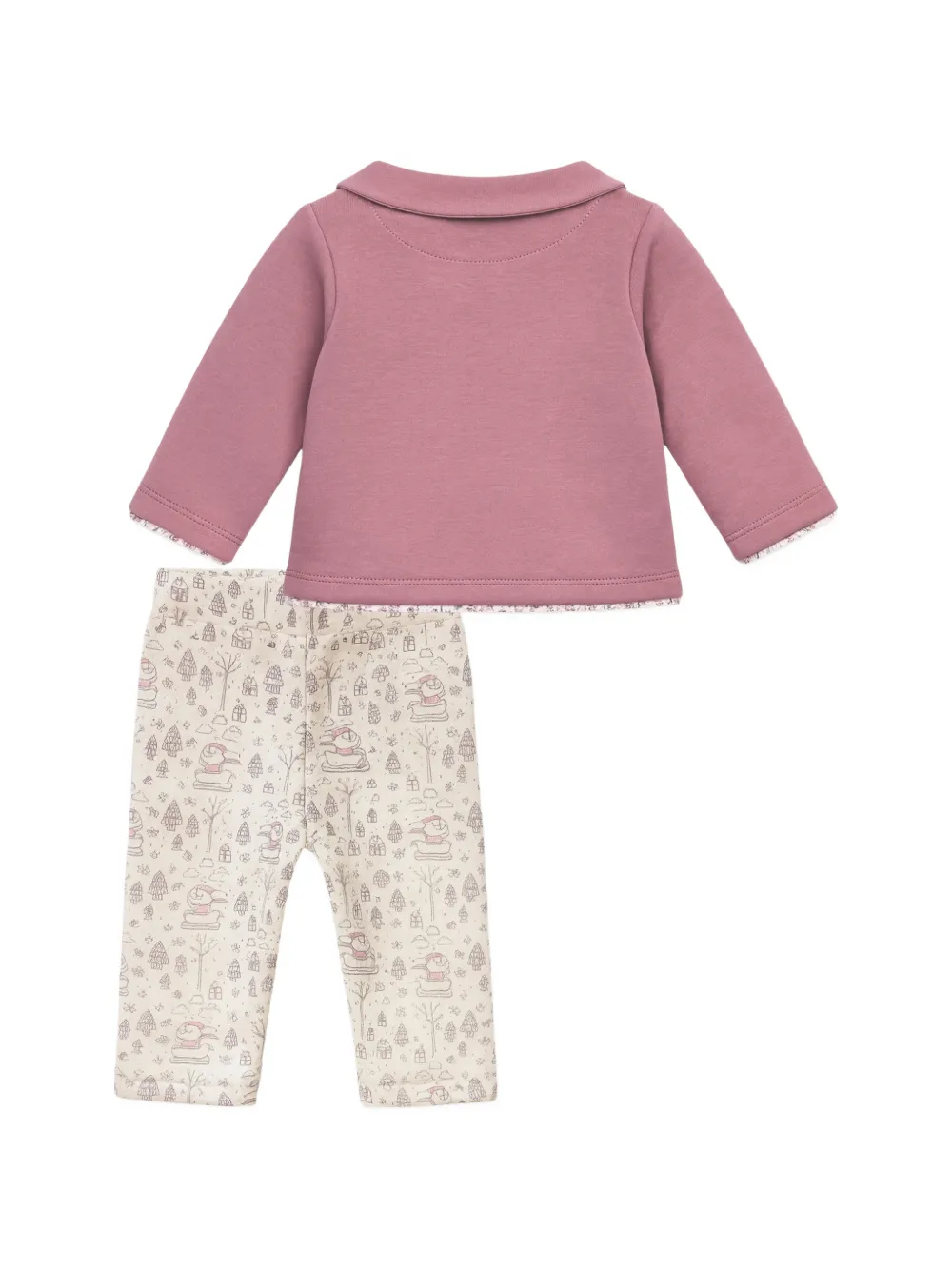  Mininio Patterned Trousers Set - Neutrals 
